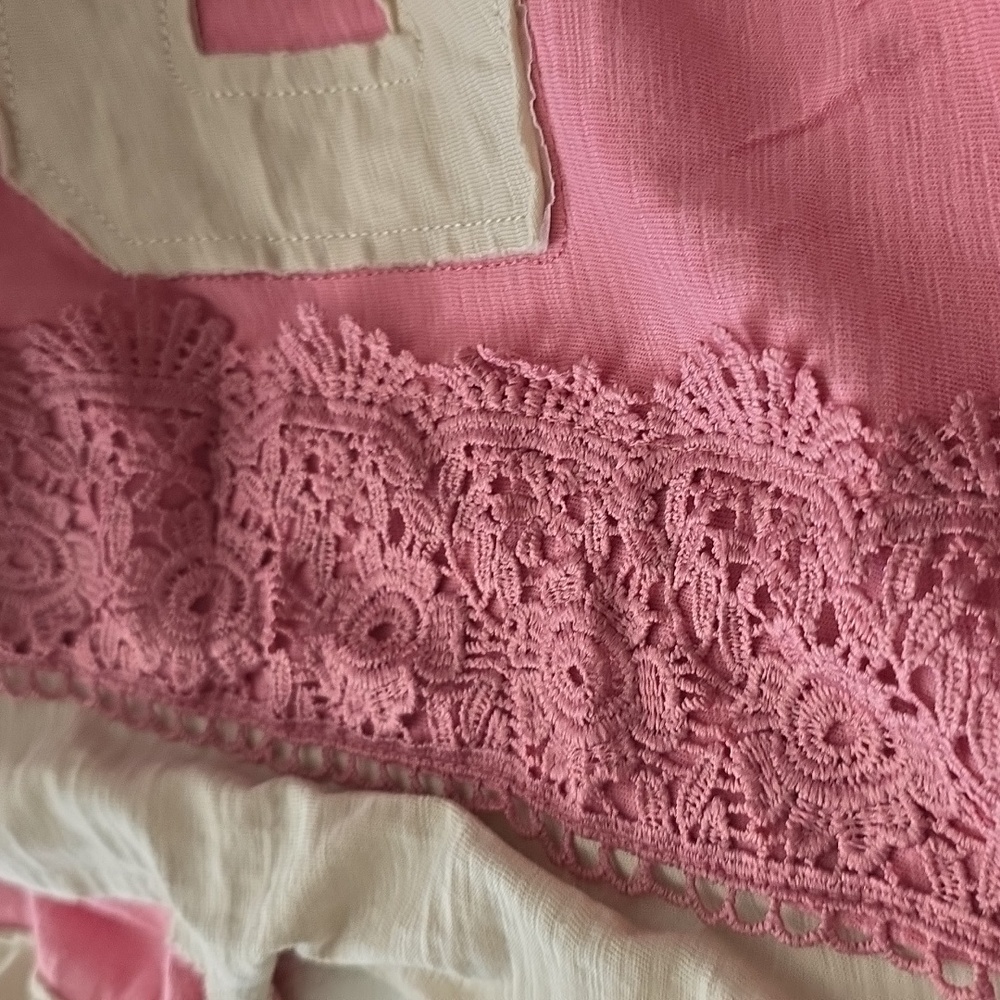 Pink Lace Shirt with Number Design Pol   PTP 20 - Picture 4 of 4